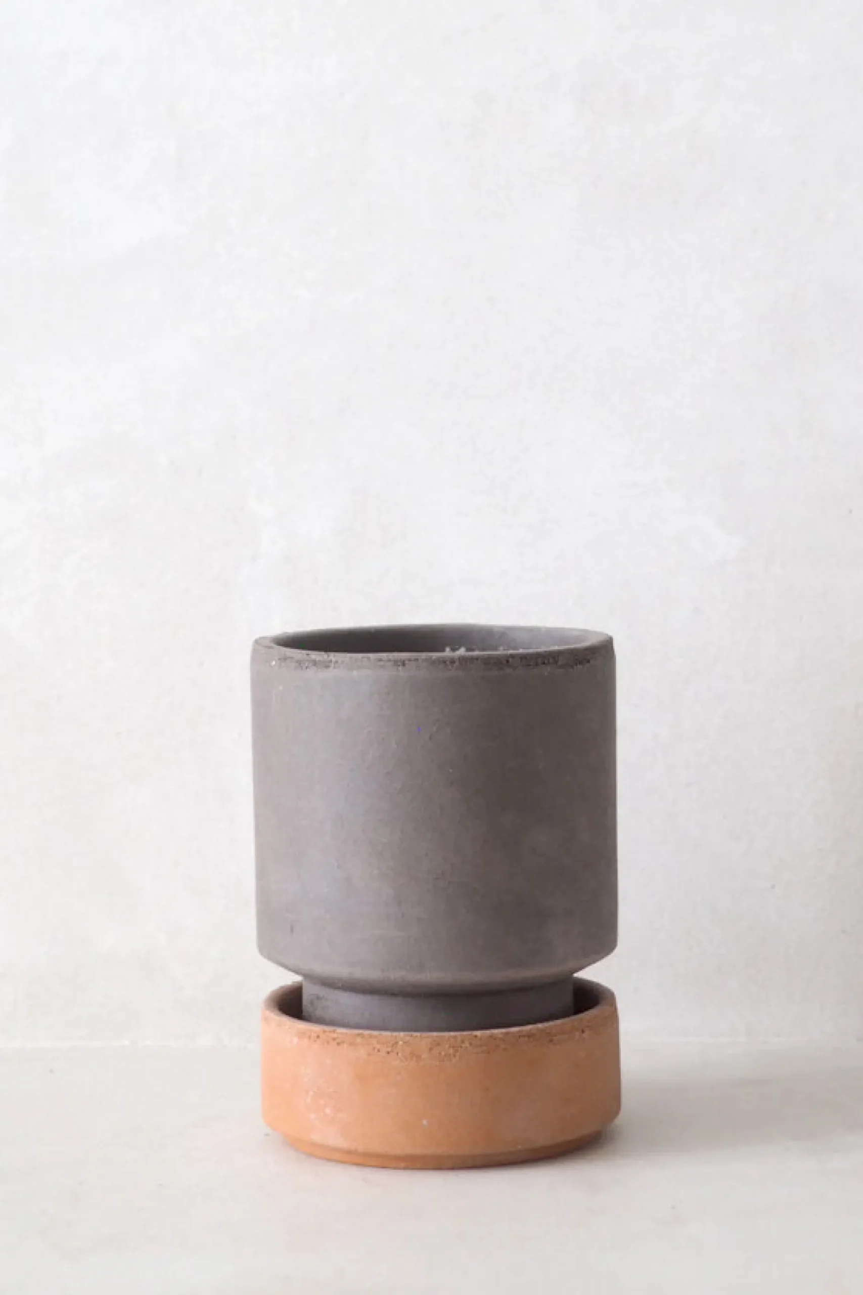 Hoff Krukke Serien^PLANT Hoff krukke, raw grey + raw rosa underskål