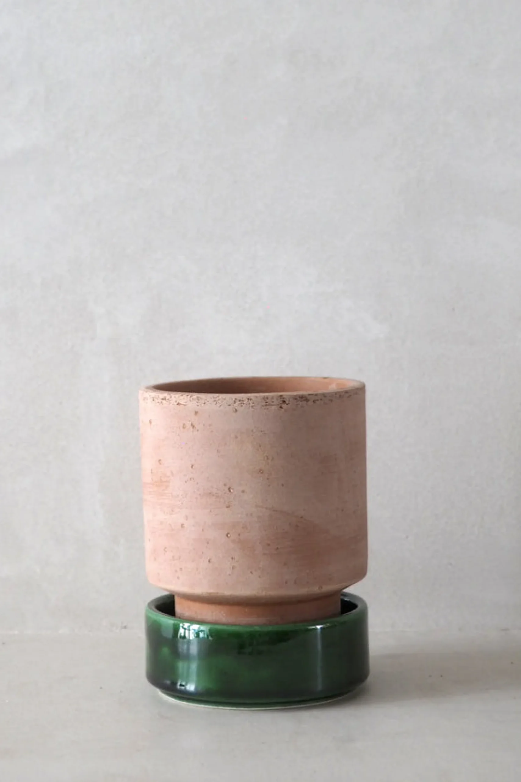 Underskåle|Hoff Krukke Serien^PLANT Hoff krukke, raw rosa + grøn underskål