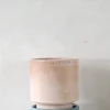 Underskåle|Hoff Krukke Serien^PLANT Hoff krukke, raw rosa + Misty Blue underskål