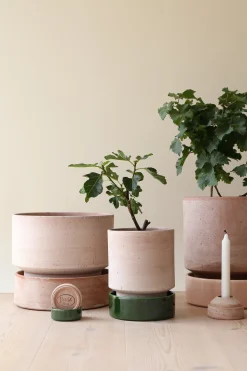 Underskåle|Hoff Krukke Serien^PLANT Hoff krukke, raw rosa + raw rosa underskål