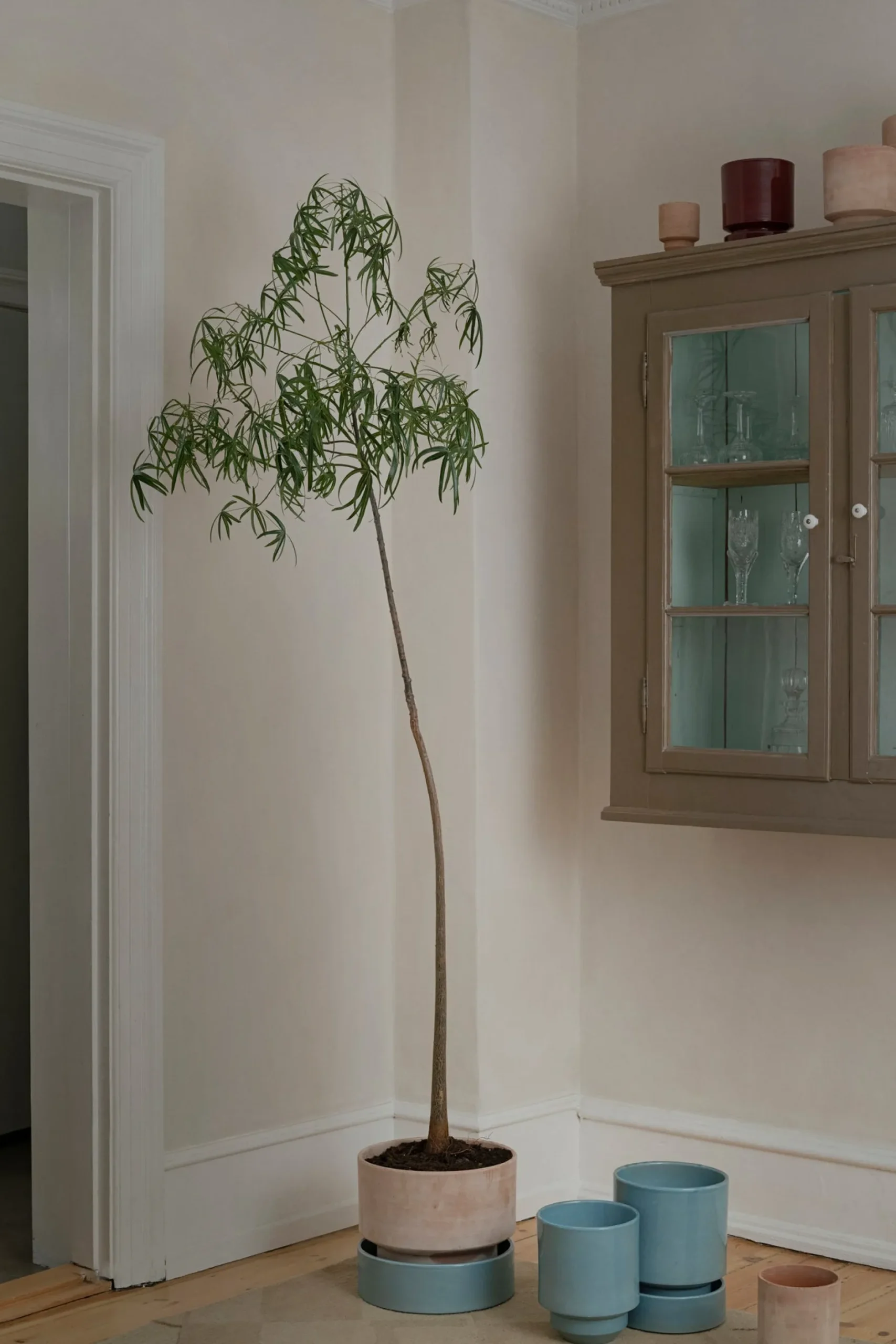 Underskåle|Hoff Krukke Serien^PLANT Hoff underskål, glaseret Misty Blue